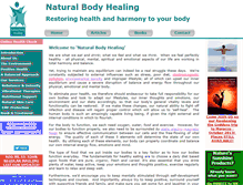 Tablet Screenshot of naturalbodyhealing.com